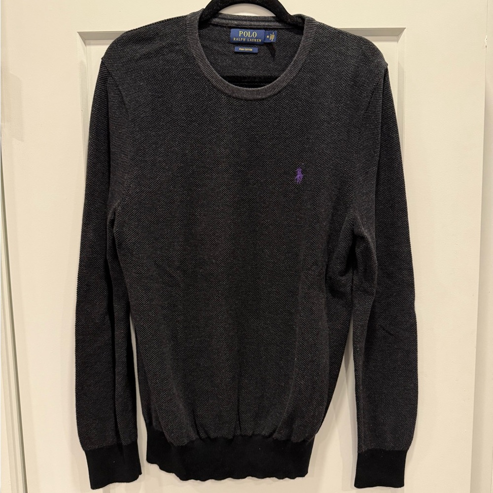 Polo by Ralph Lauren Heather Black Sweater - Men’s Medium